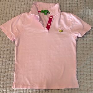 Masters Kids Light Pink Polo with Embroidered Logo